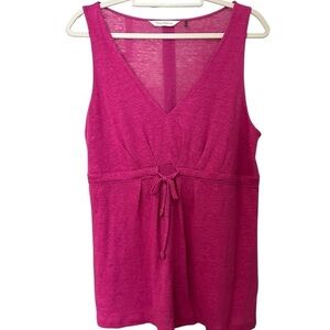 NWOT Tommy Bahama Fuchsia Linen Sleeveless Tunic, Large